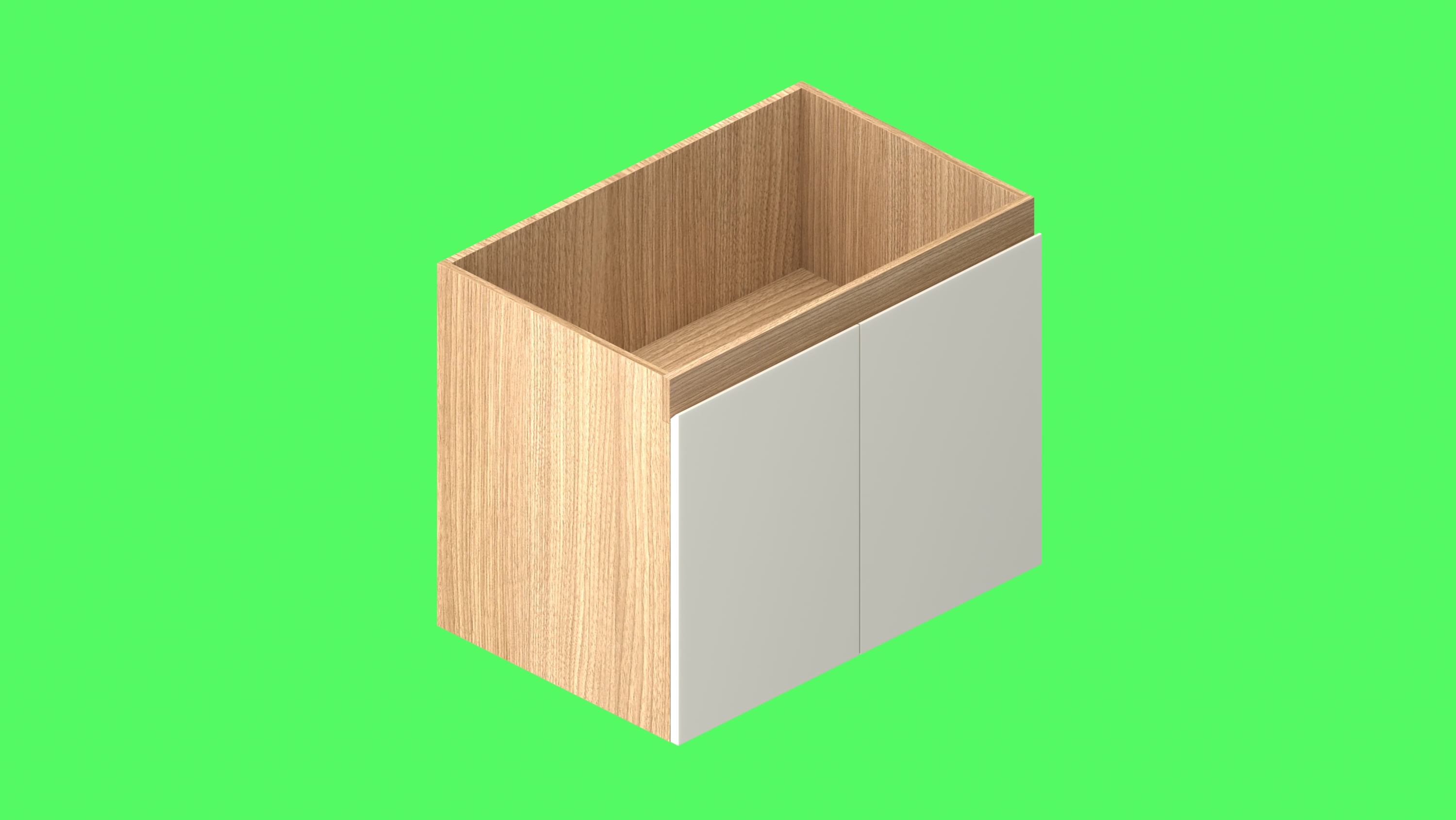 Cabinet handle-free fitting