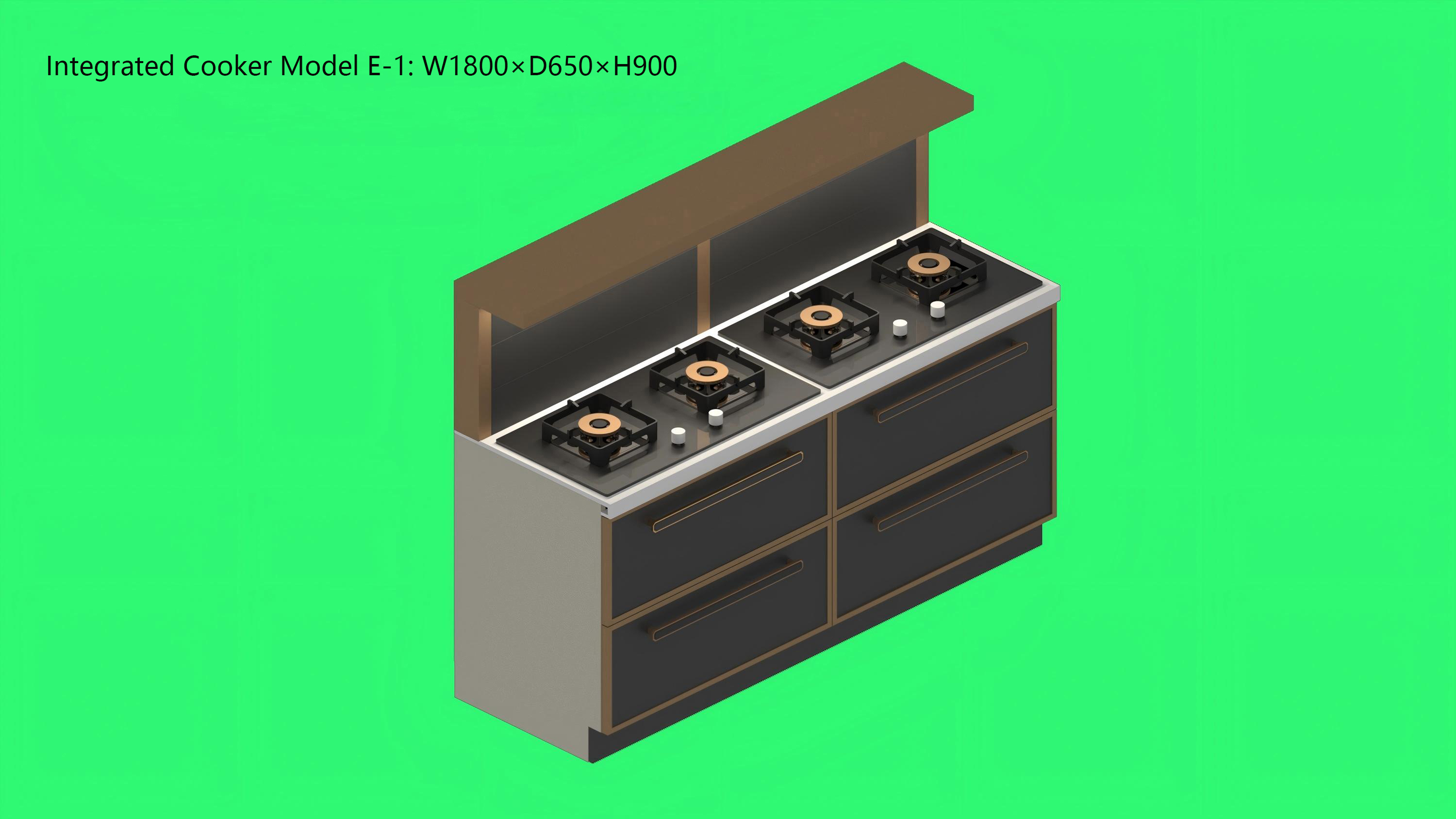 Split Integrated Stove - Model E
