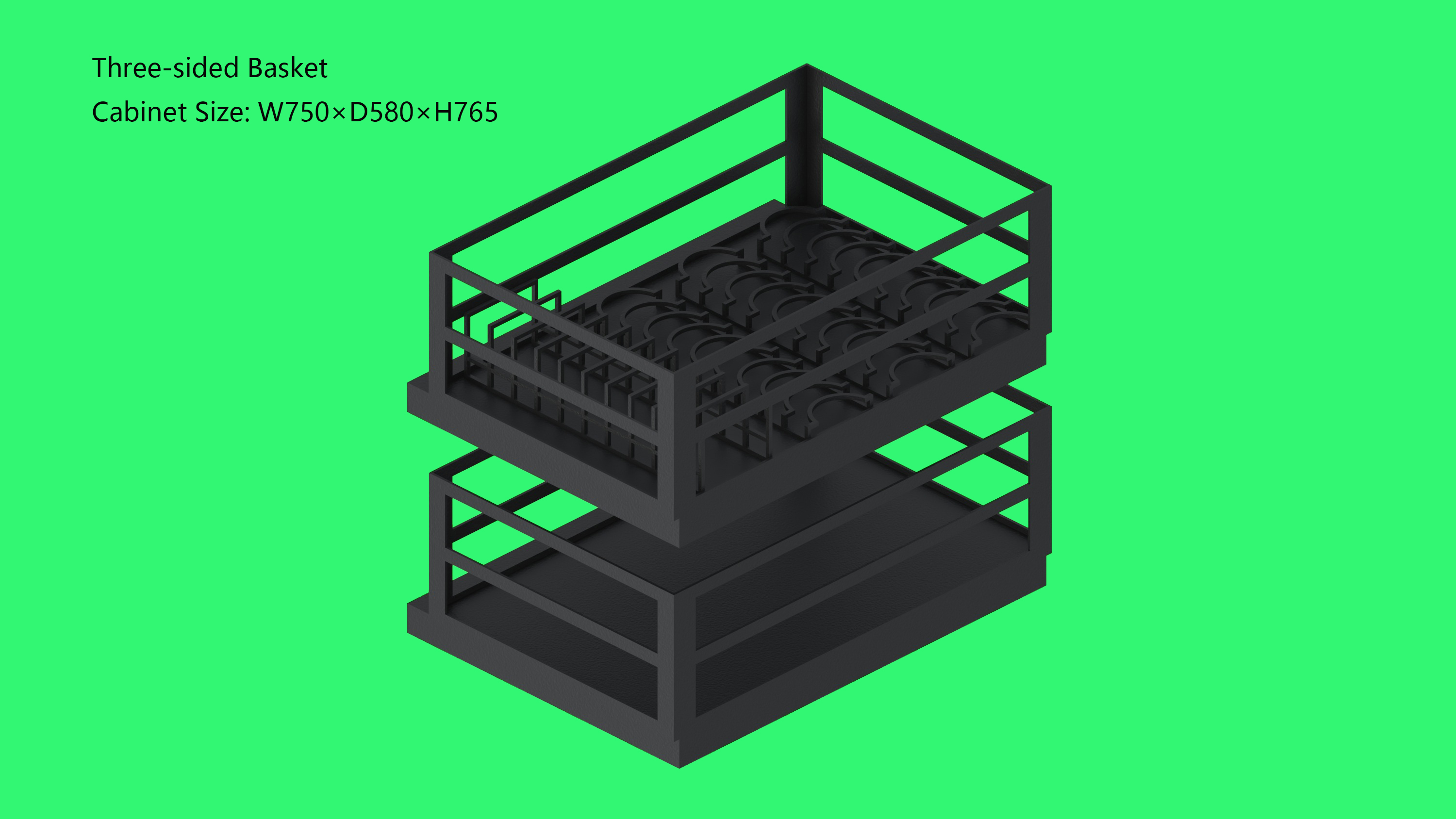 Three-sided Basket - Model C