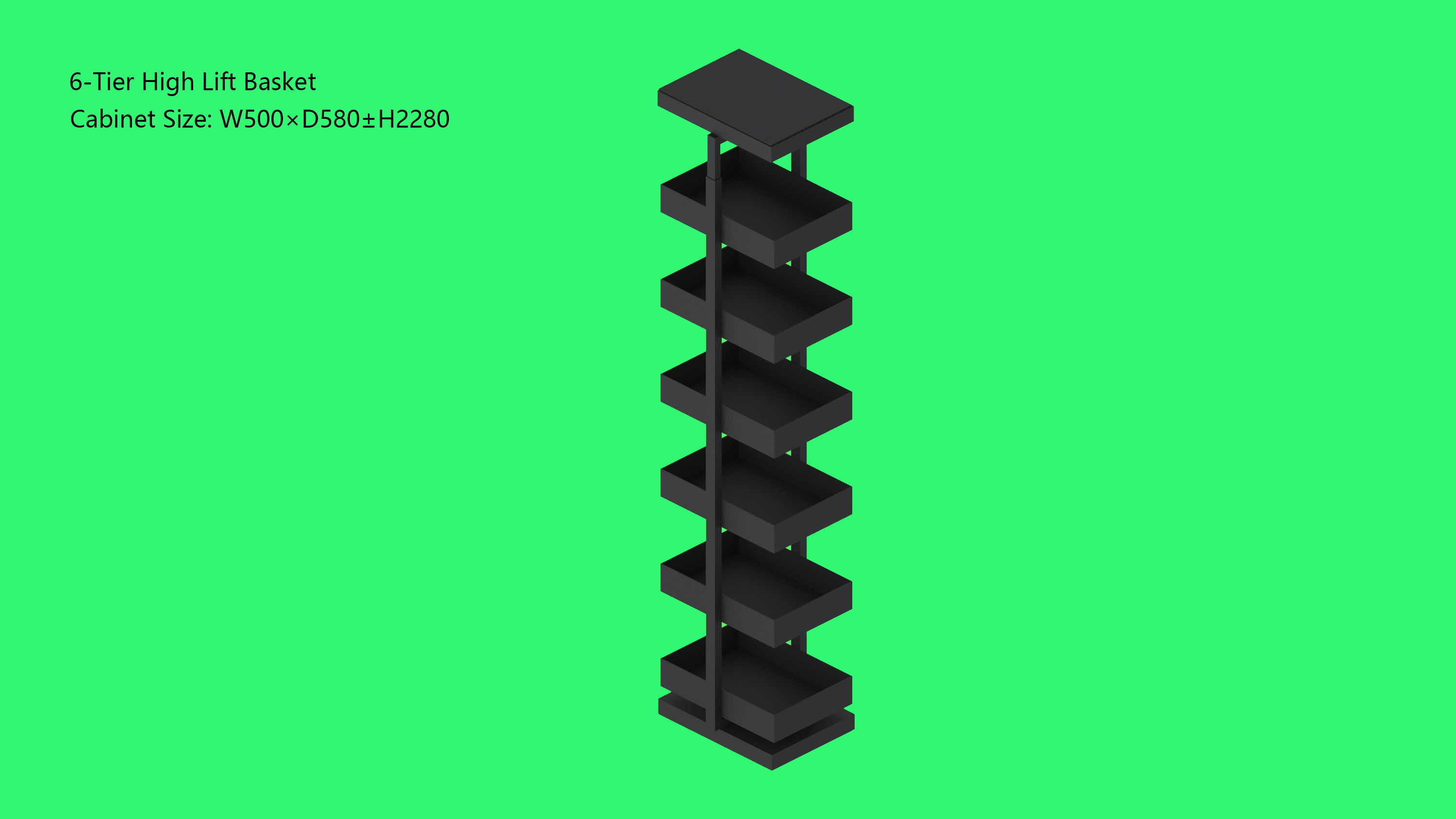 Six-tier Lift Basket-A