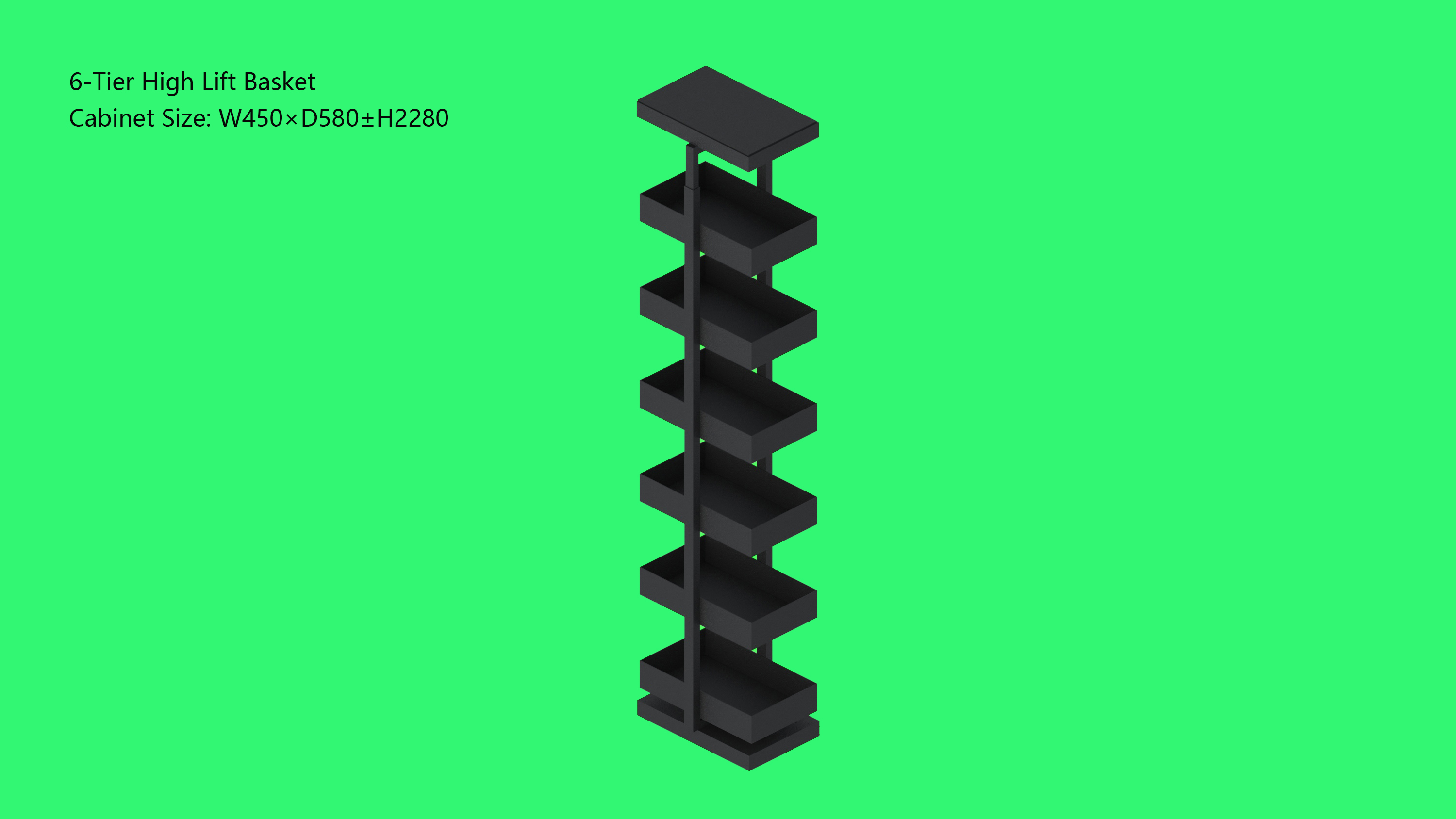 Six-tier Lift Basket-A