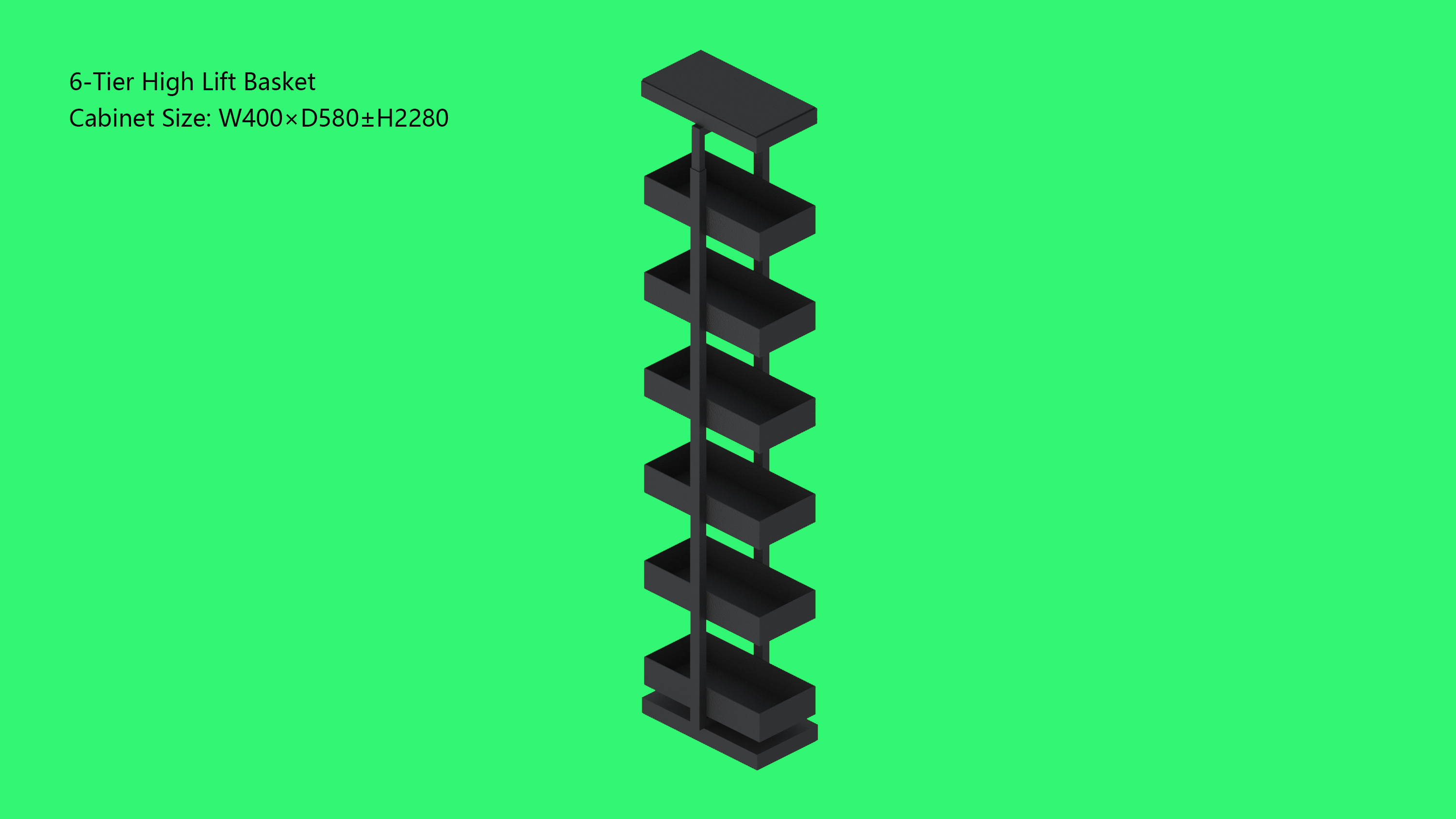 Six-tier Lift Basket-A