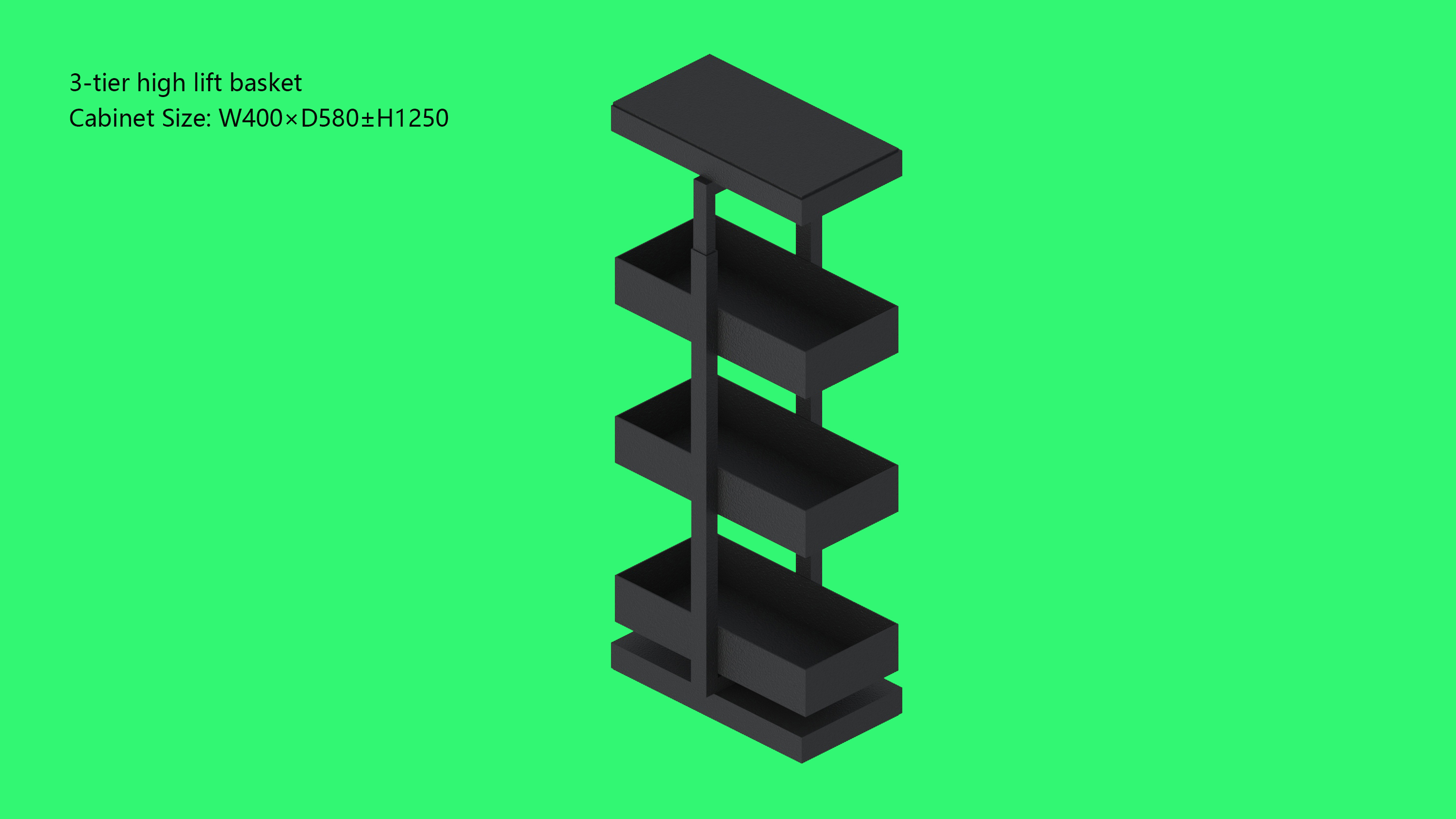 Three-tier Lift Basket-D