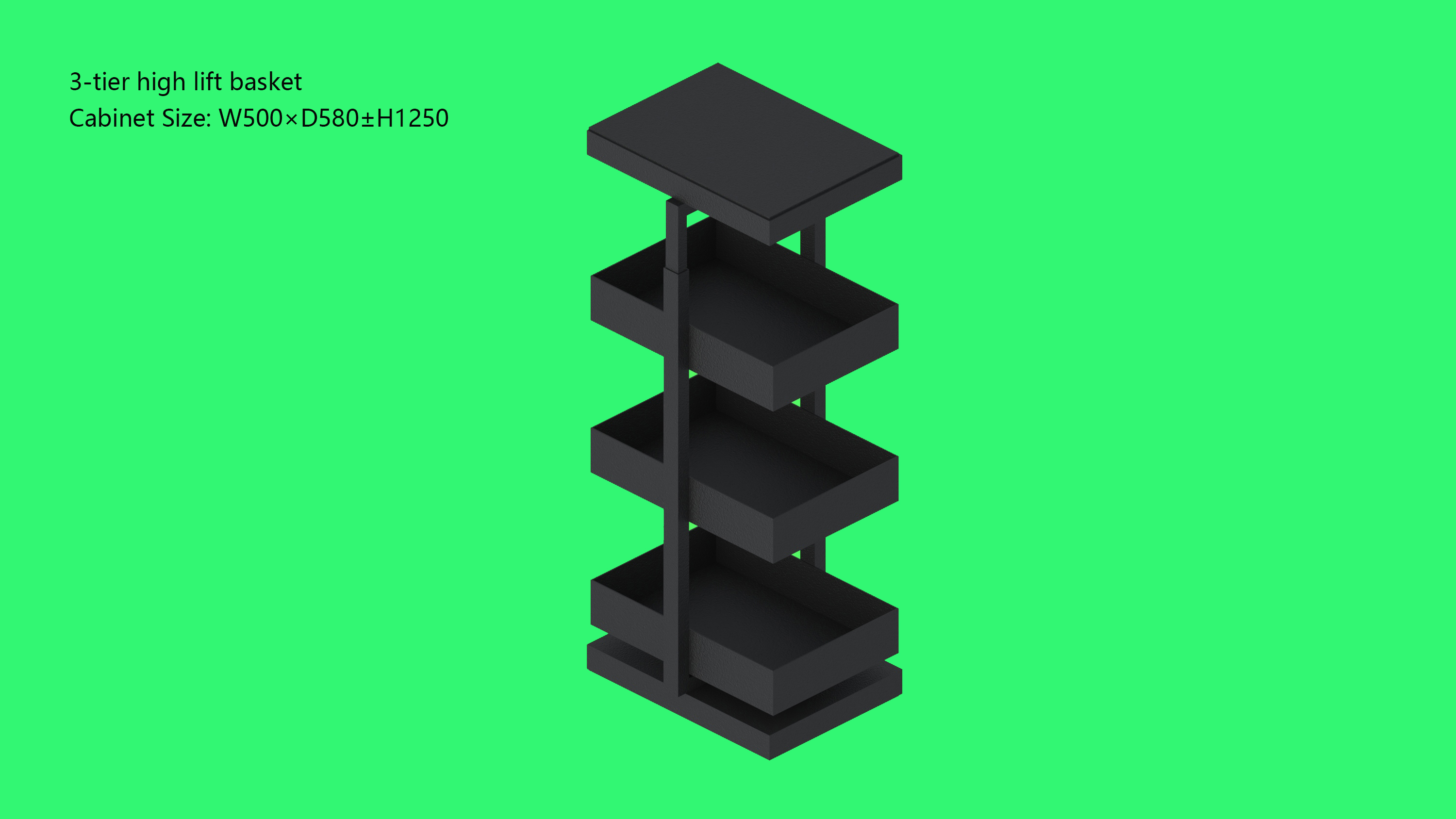 Three-tier Lift Basket-D