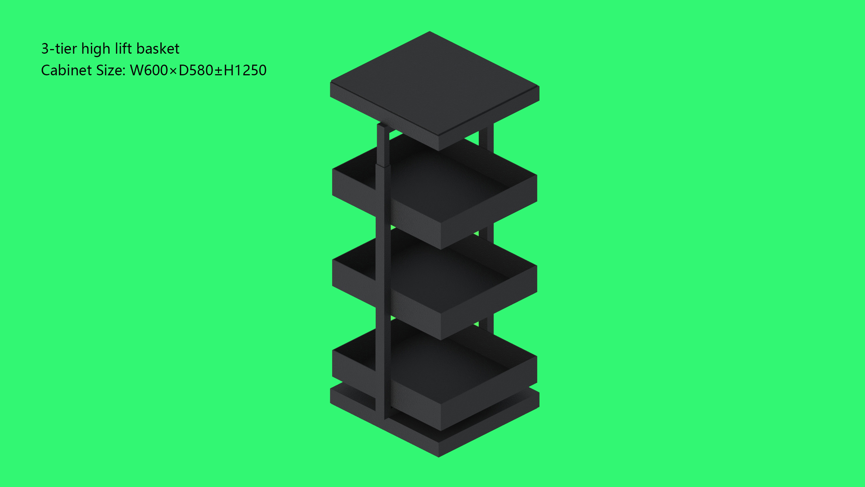 Three-tier Lift Basket-D