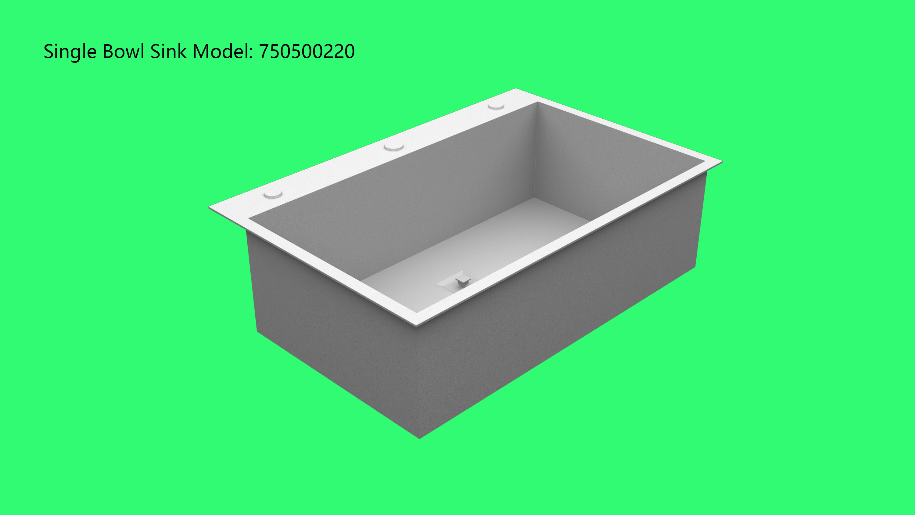 Weld-free Undermount Sink Model A