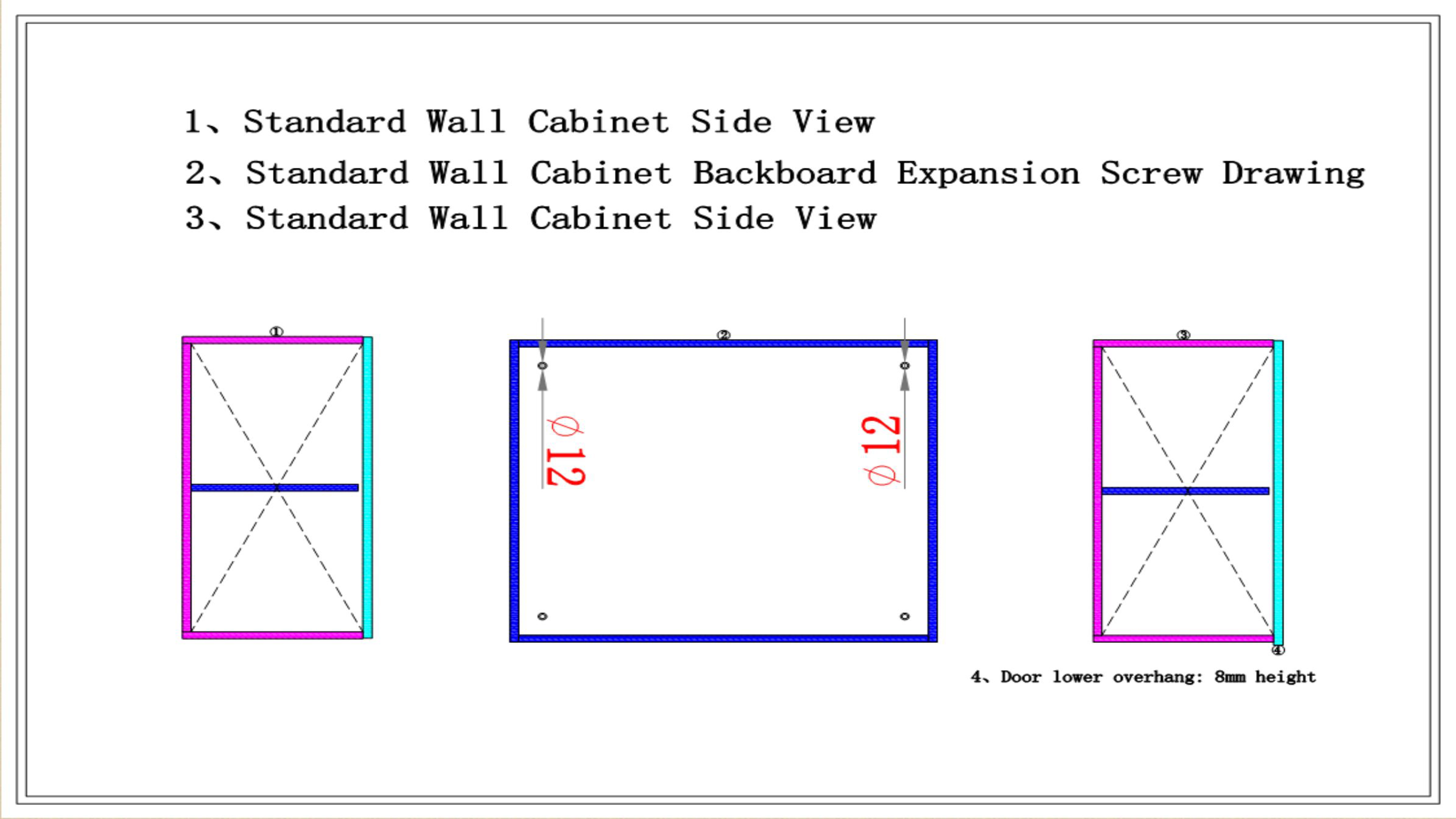 Cabinet Structure Drawing